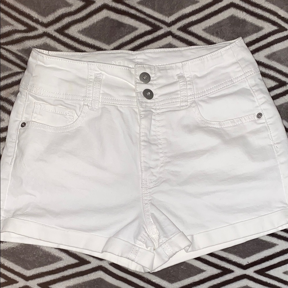 Women's White Denim Shorts